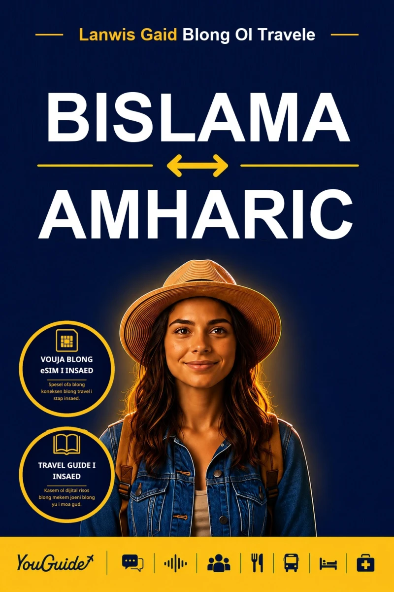 Portada: The Language Guide for Travelers - Bislama to Amharic