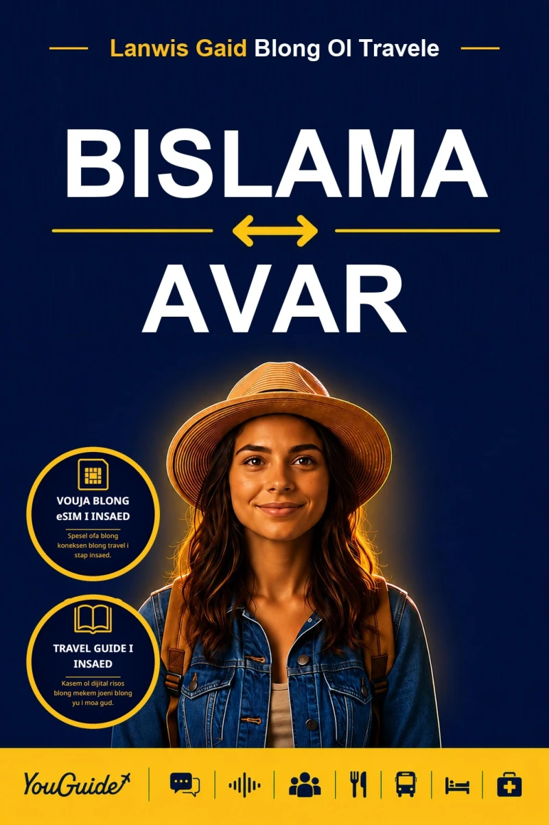 Portada: The Language Guide for Travelers - Bislama to Avar