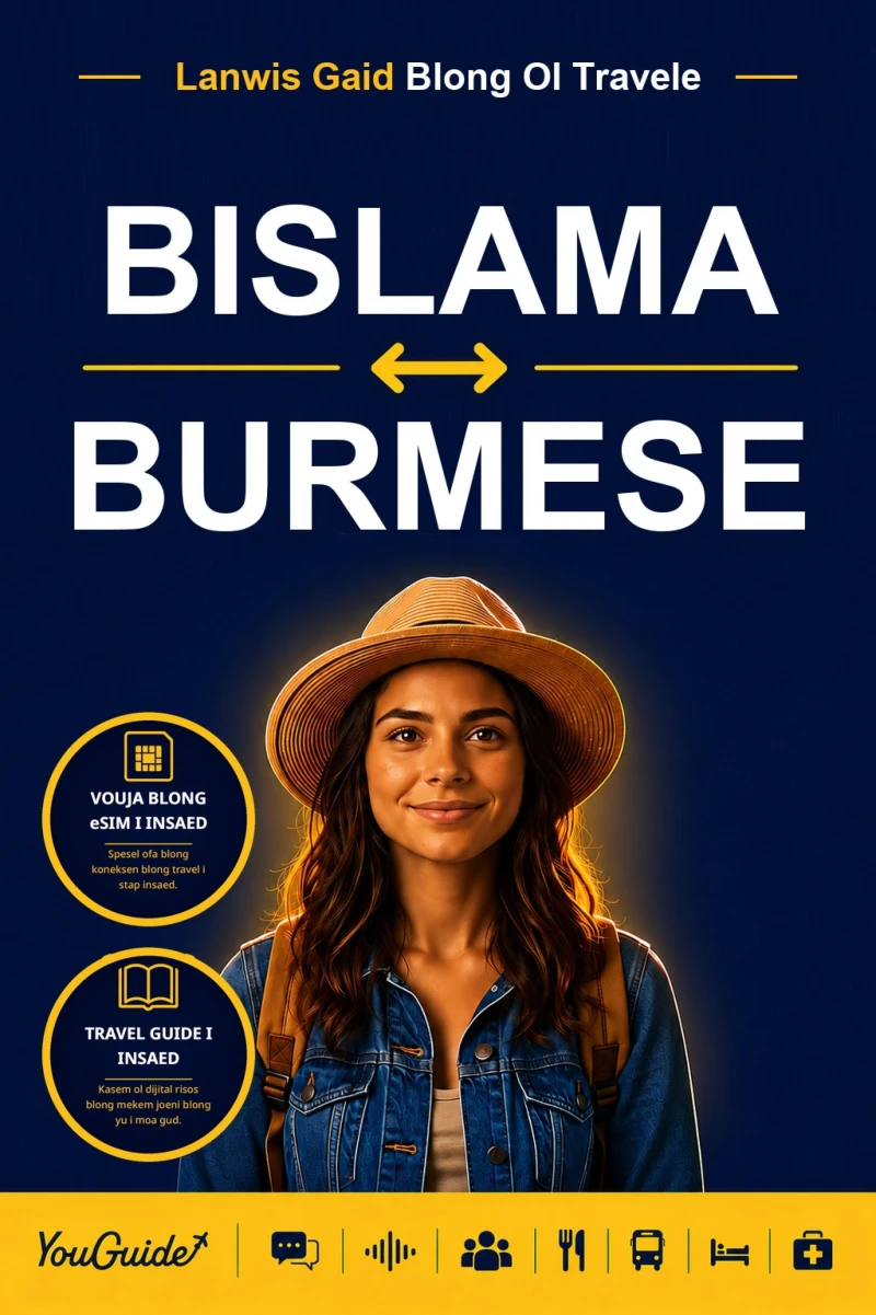 Portada: The Language Guide for Travelers - Bislama to Burmese