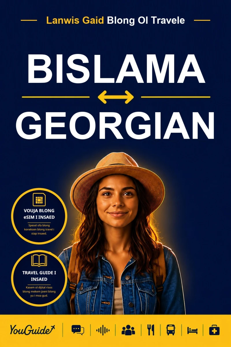 Portada: The Language Guide for Travelers - Bislama to Georgian