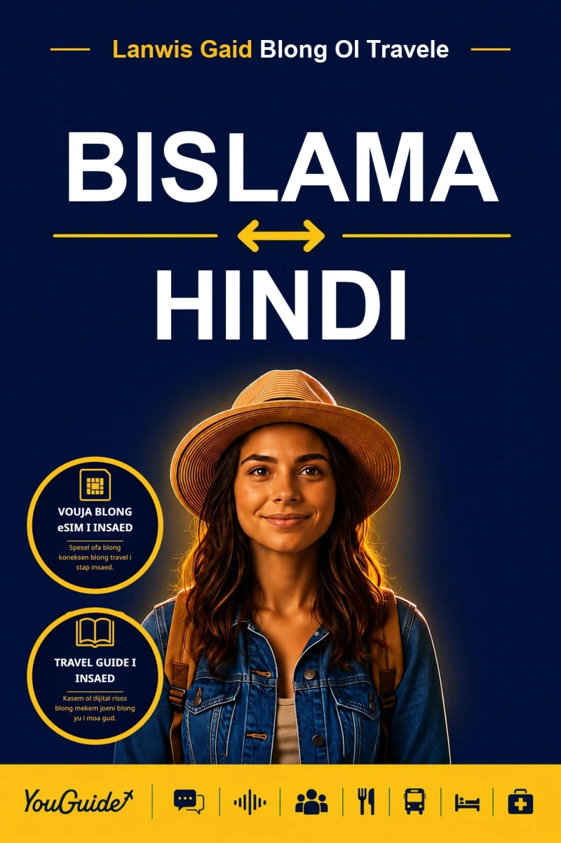 Portada: The Language Guide for Travelers - Bislama to Hindi