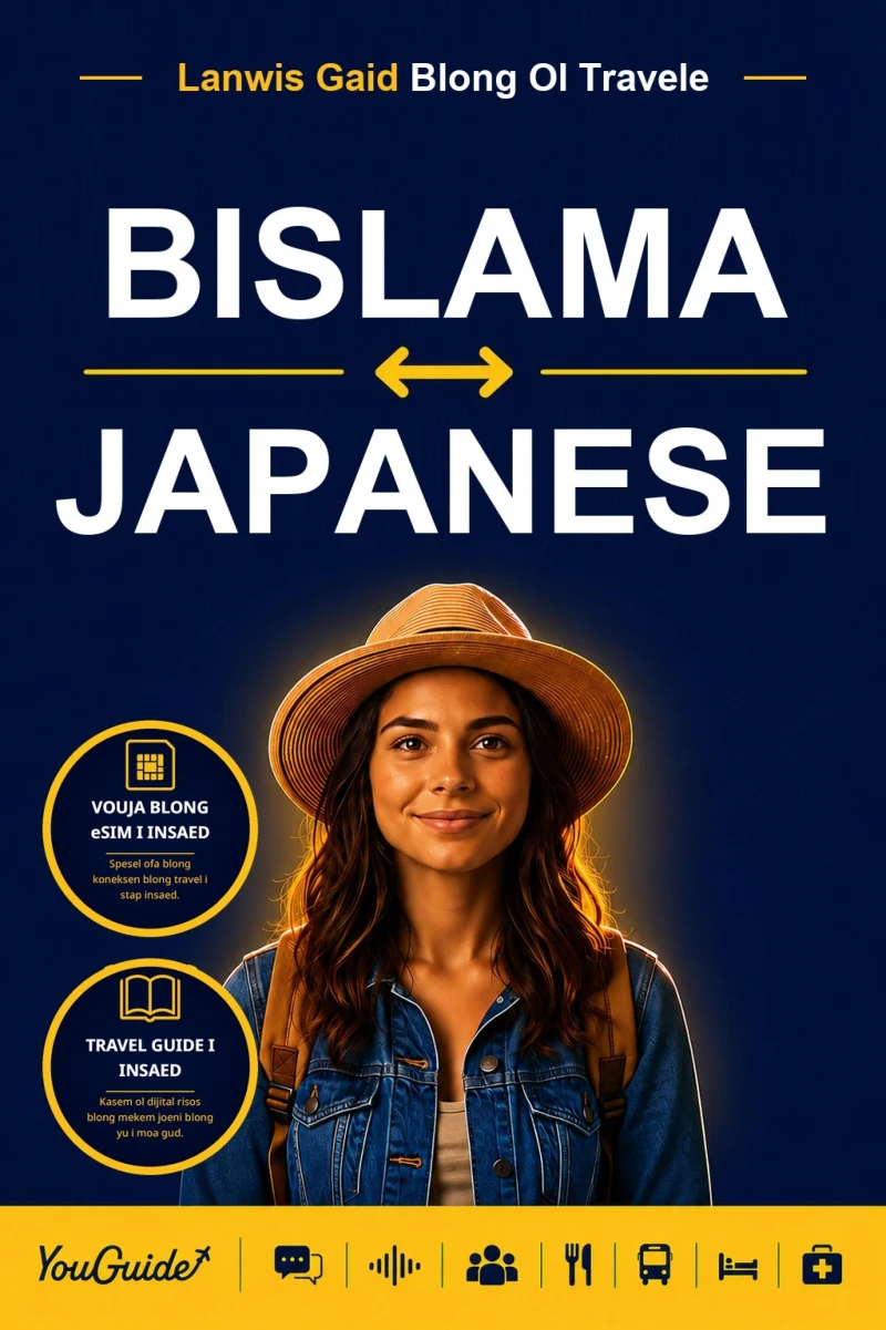 Portada: The Language Guide for Travelers - Bislama to Japanese