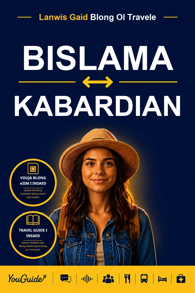 Portada: The Language Guide for Travelers - Bislama to Kabardian