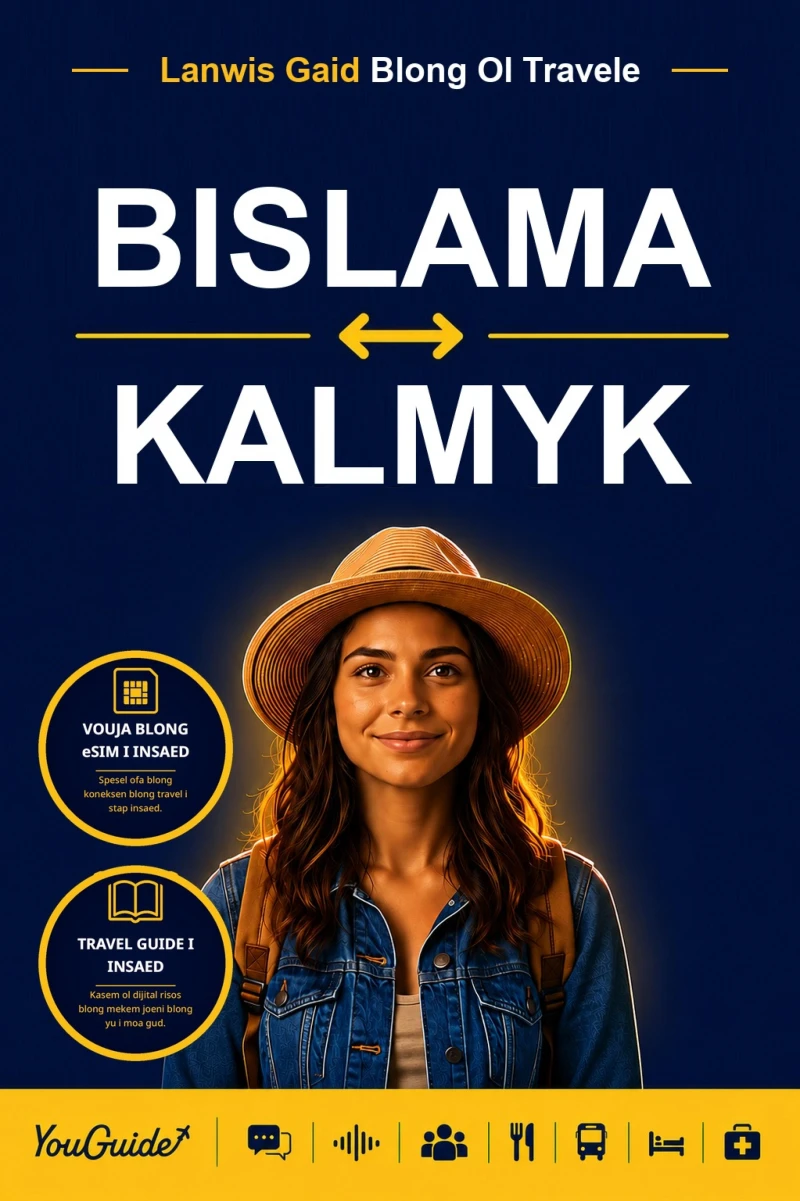 Portada: The Language Guide for Travelers - Bislama to Kalmyk