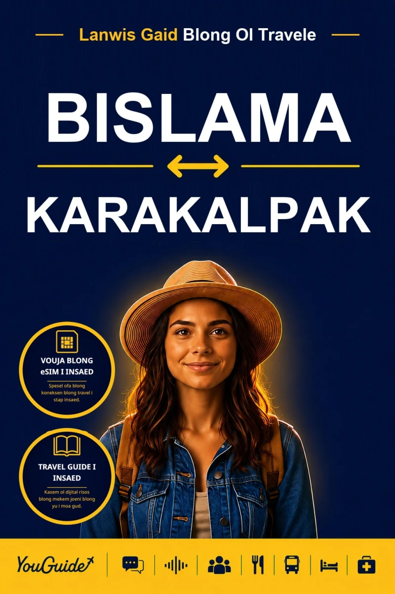 Portada: The Language Guide for Travelers - Bislama to Karakalpak
