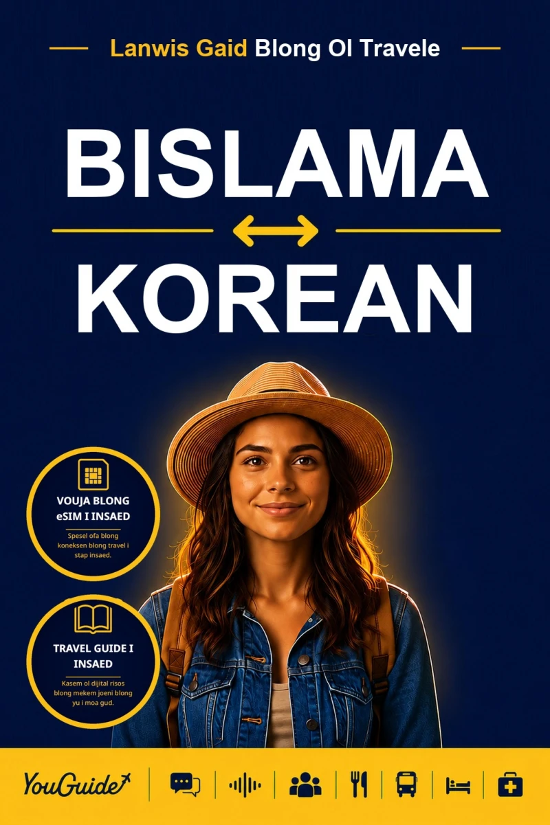 Portada: The Language Guide for Travelers - Bislama to Korean