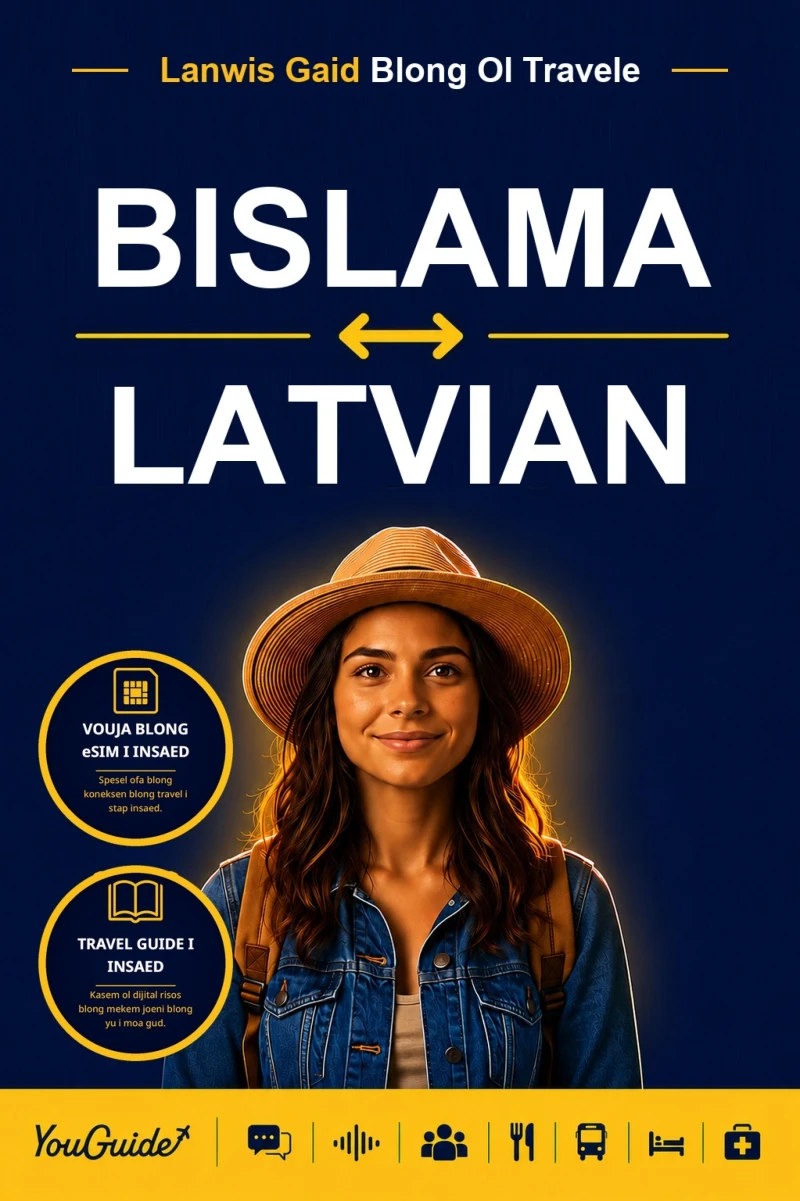Portada: The Language Guide for Travelers - Bislama to Latvian