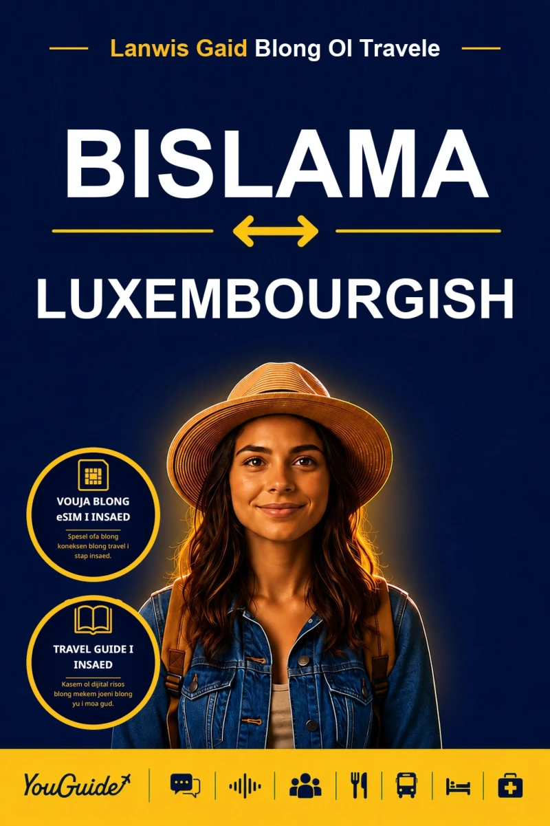Portada: The Language Guide for Travelers - Bislama to Luxembourgish