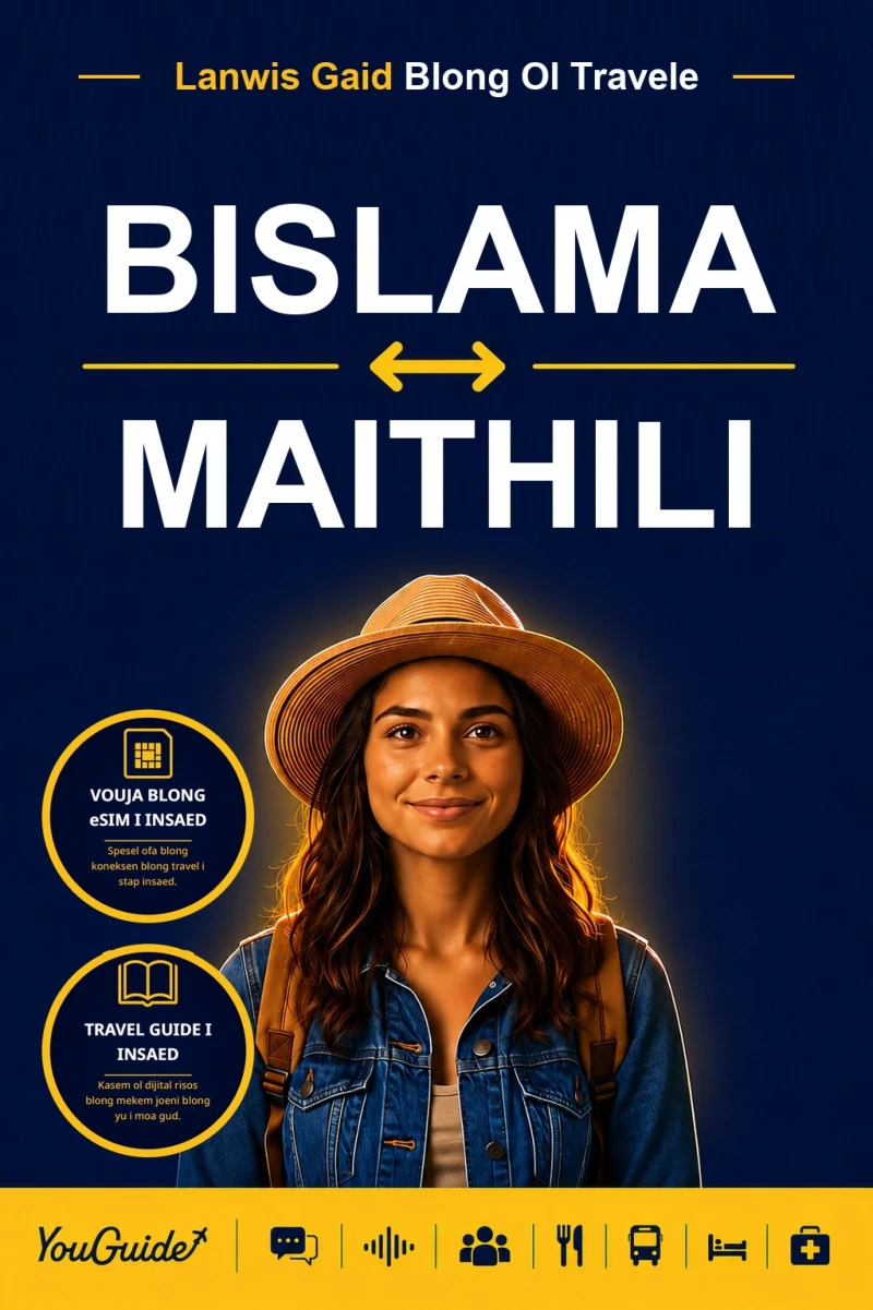 Portada: The Language Guide for Travelers - Bislama to Maithili