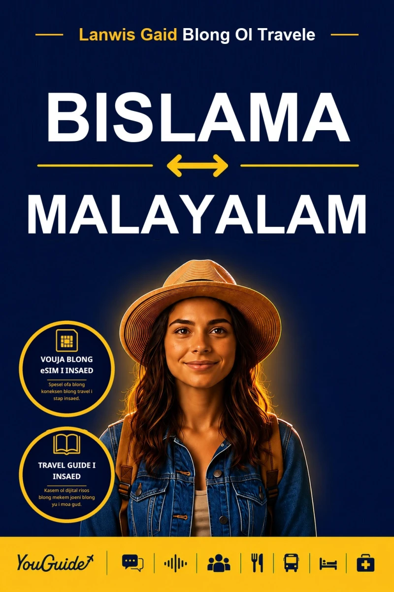 Portada: The Language Guide for Travelers - Bislama to Malayalam