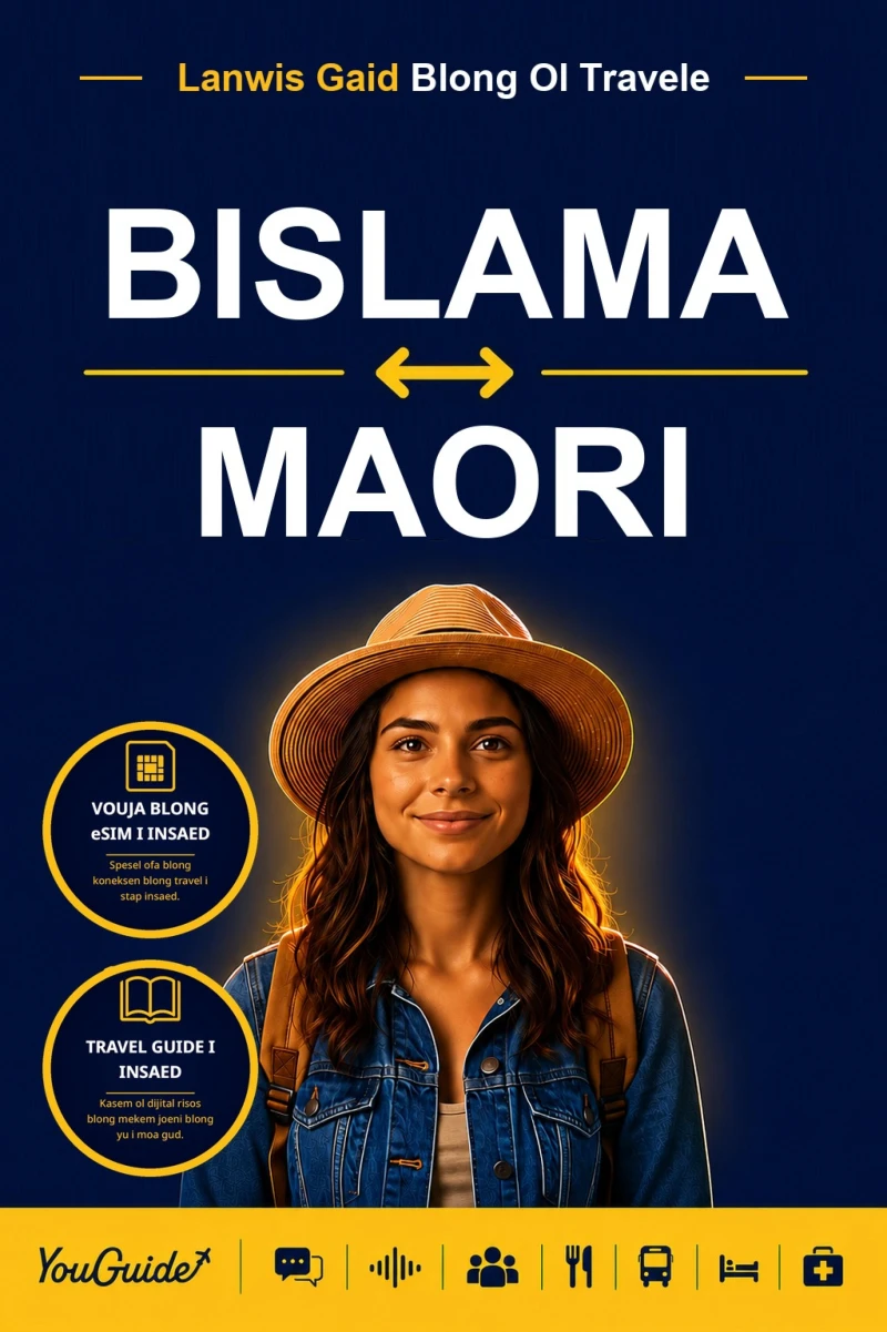 Portada: The Language Guide for Travelers - Bislama to Maori