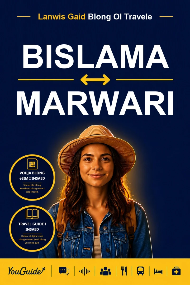 Portada: The Language Guide for Travelers - Bislama to Marwari