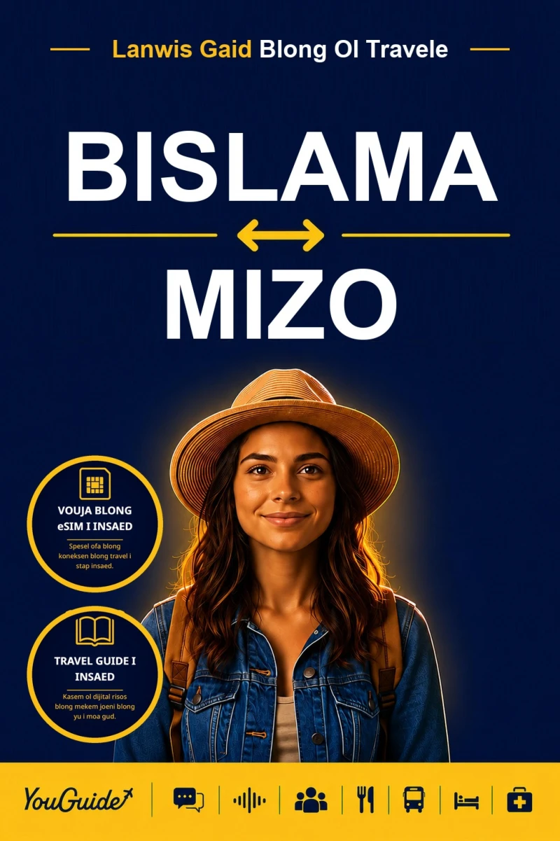 Portada: The Language Guide for Travelers - Bislama to Mizo