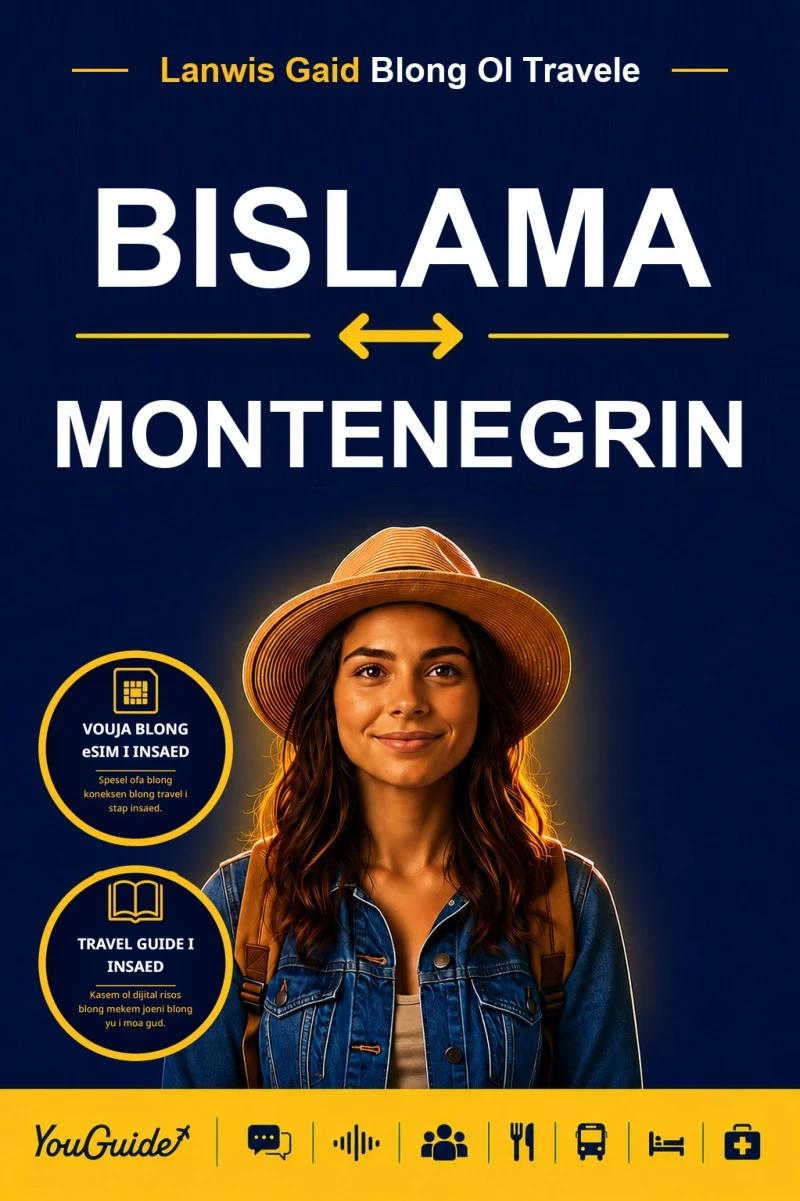 Portada: The Language Guide for Travelers - Bislama to Montenegrin