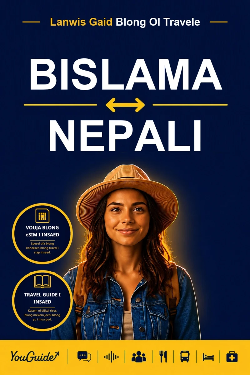 Portada: The Language Guide for Travelers - Bislama to Nepali