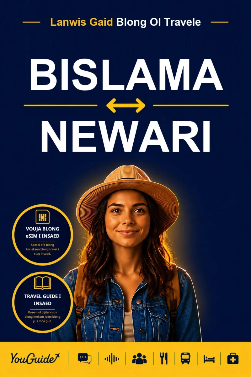 Portada: The Language Guide for Travelers - Bislama to Newari