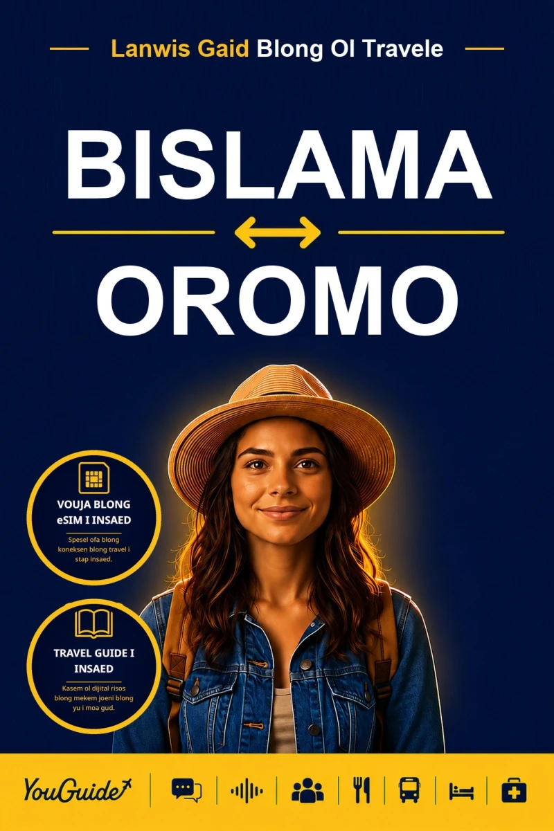 Portada: The Language Guide for Travelers - Bislama to Oromo