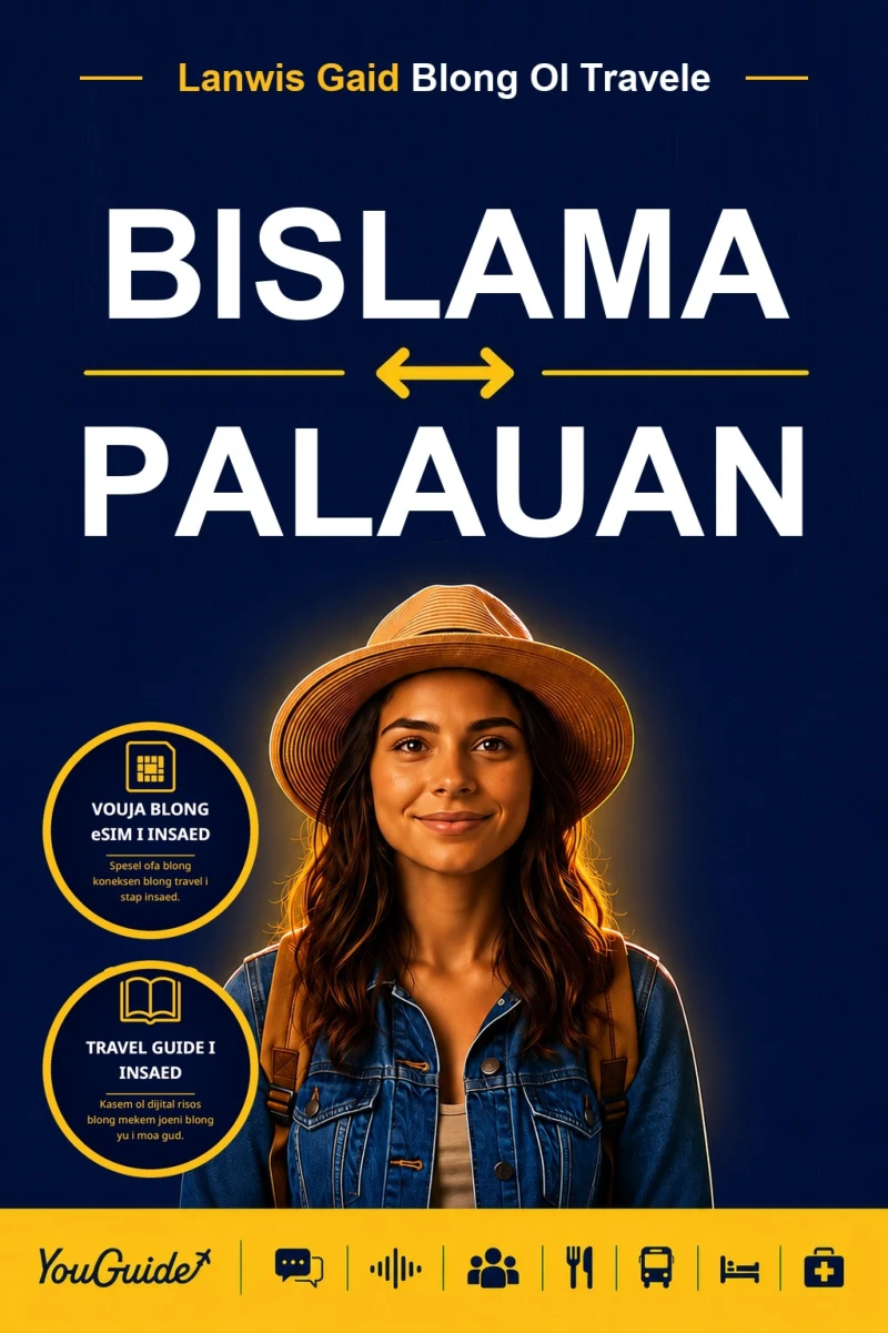 Portada: The Language Guide for Travelers - Bislama to Palauan