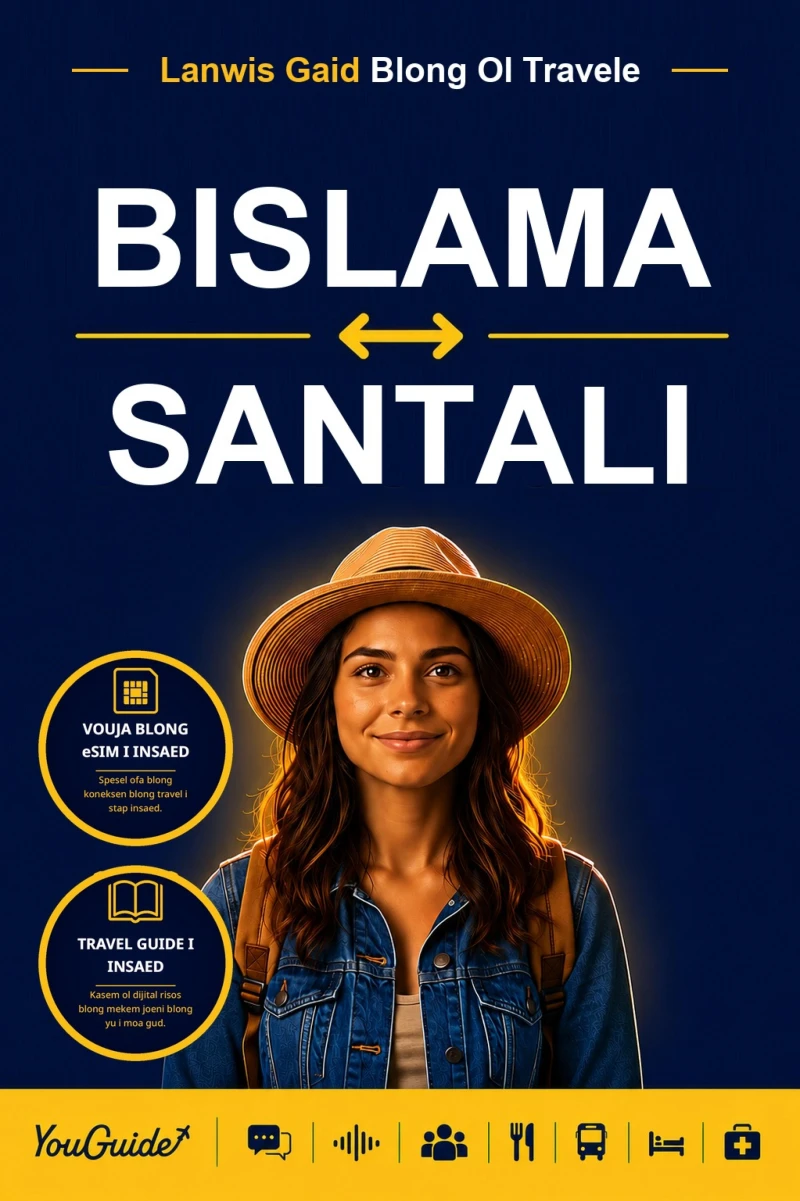 Portada: The Language Guide for Travelers - Bislama to Santali