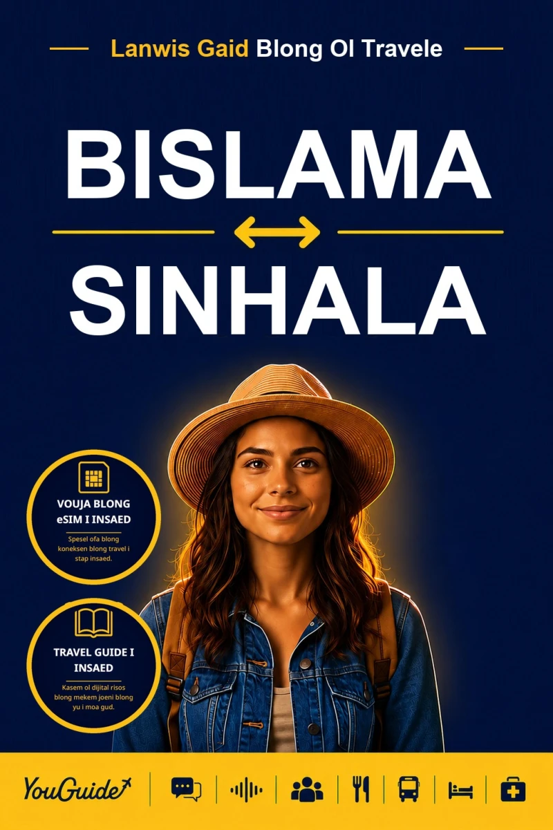 Portada: The Language Guide for Travelers - Bislama to Sinhala