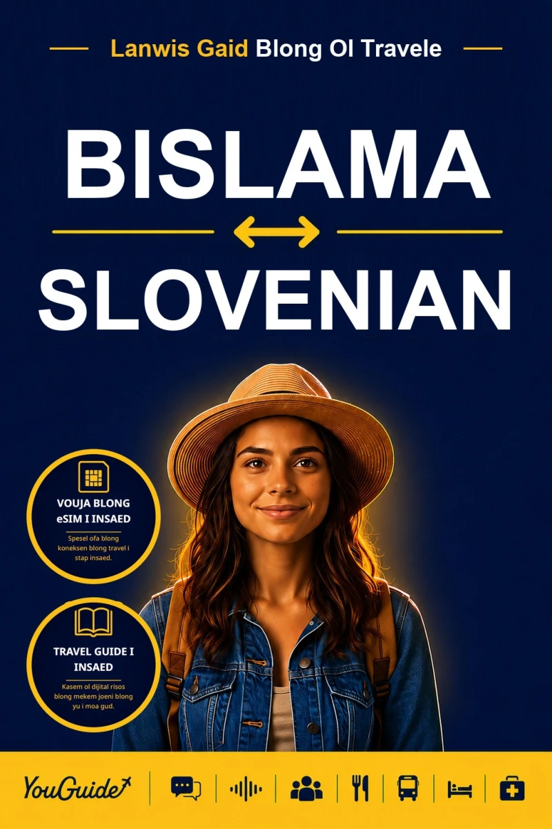 Portada: The Language Guide for Travelers - Bislama to Slovenian