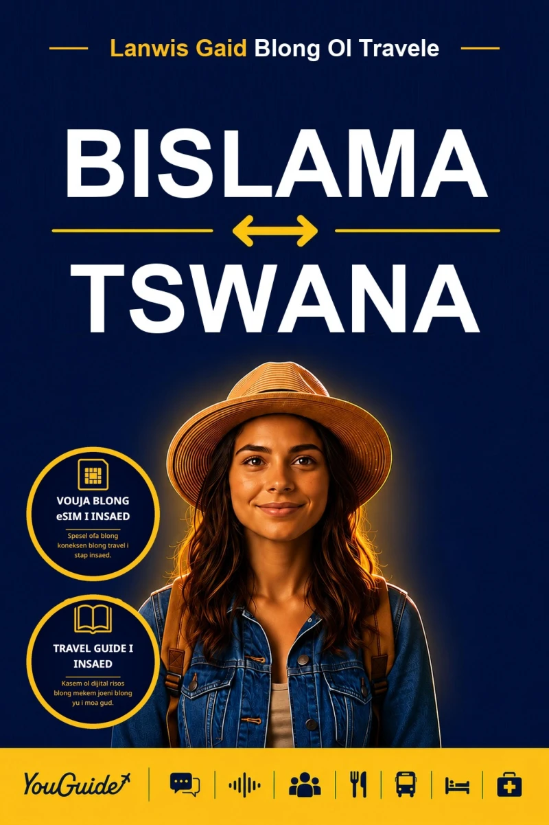 Portada: The Language Guide for Travelers - Bislama to Tswana