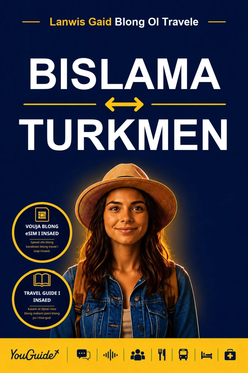 Portada: The Language Guide for Travelers - Bislama to Turkmen