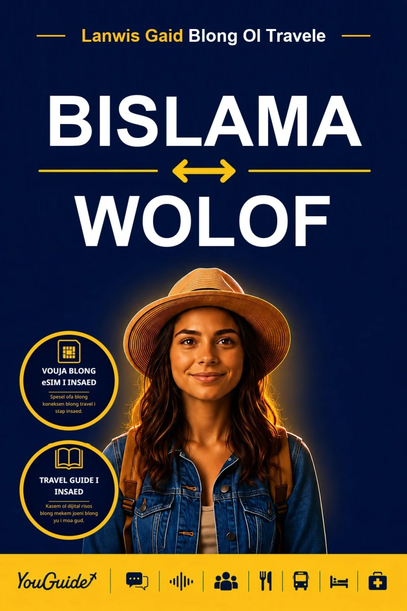 Portada: The Language Guide for Travelers - Bislama to Wolof