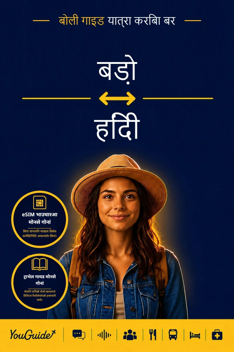 Portada: The Language Guide for Travelers - Bodo to Hindi