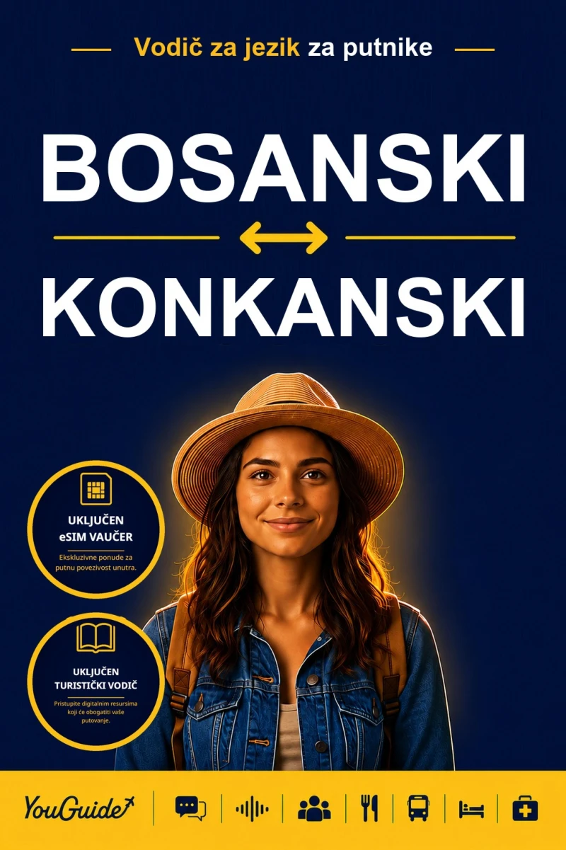 Portada: The Language Guide for Travelers - Bosnian to Konkani