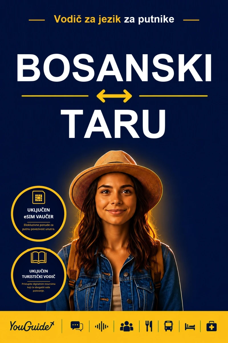 Portada: The Language Guide for Travelers - Bosnian to Tharu