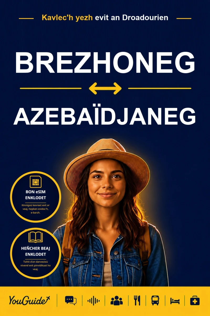 Portada: The Language Guide for Travelers - Breton to Azerbaijani