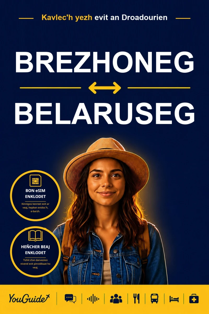 Portada: The Language Guide for Travelers - Breton to Belarusian