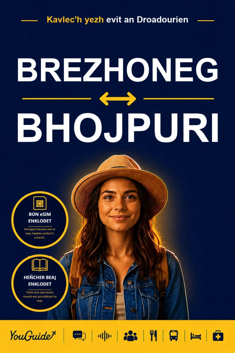 Portada: The Language Guide for Travelers - Breton to Bhojpuri