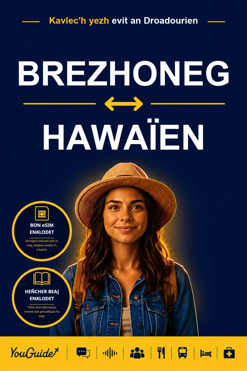 Portada: The Language Guide for Travelers - Breton to Hawaiian