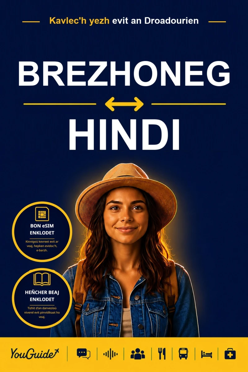 Portada: The Language Guide for Travelers - Breton to Hindi