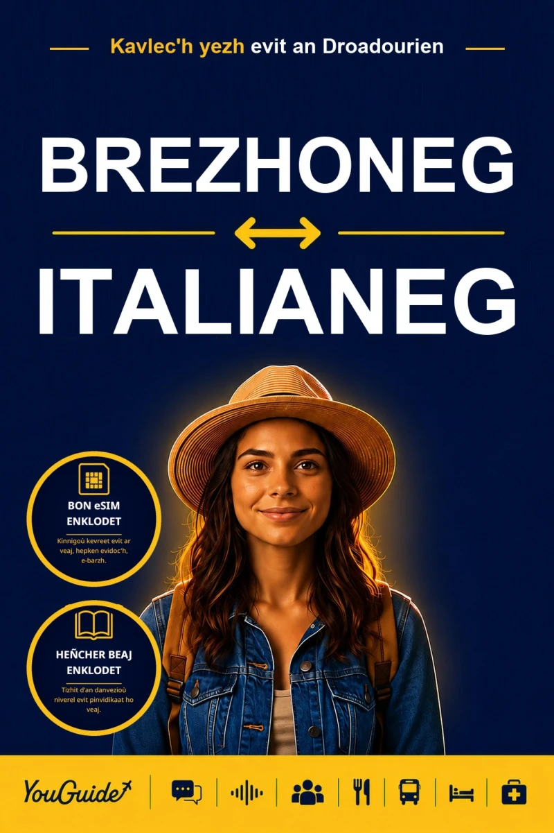 Portada: The Language Guide for Travelers - Breton to Italian