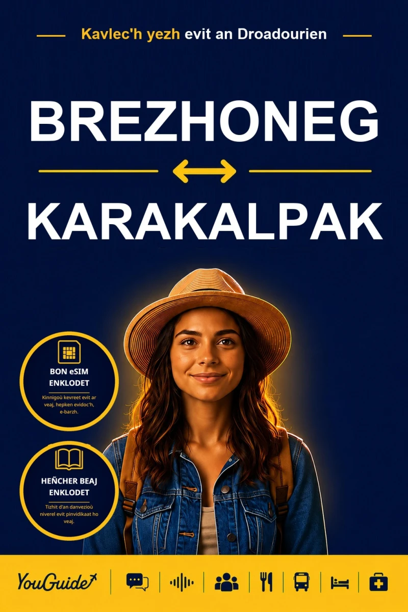 Portada: The Language Guide for Travelers - Breton to Karakalpak