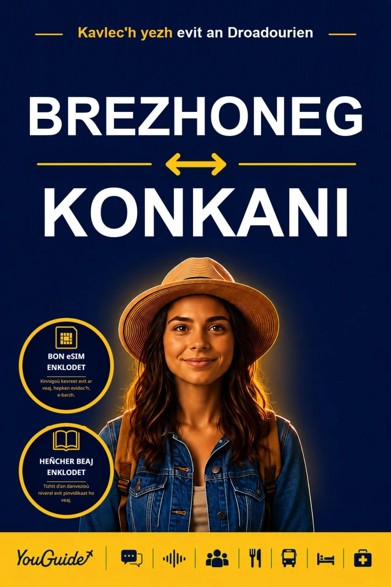 Portada: The Language Guide for Travelers - Breton to Konkani