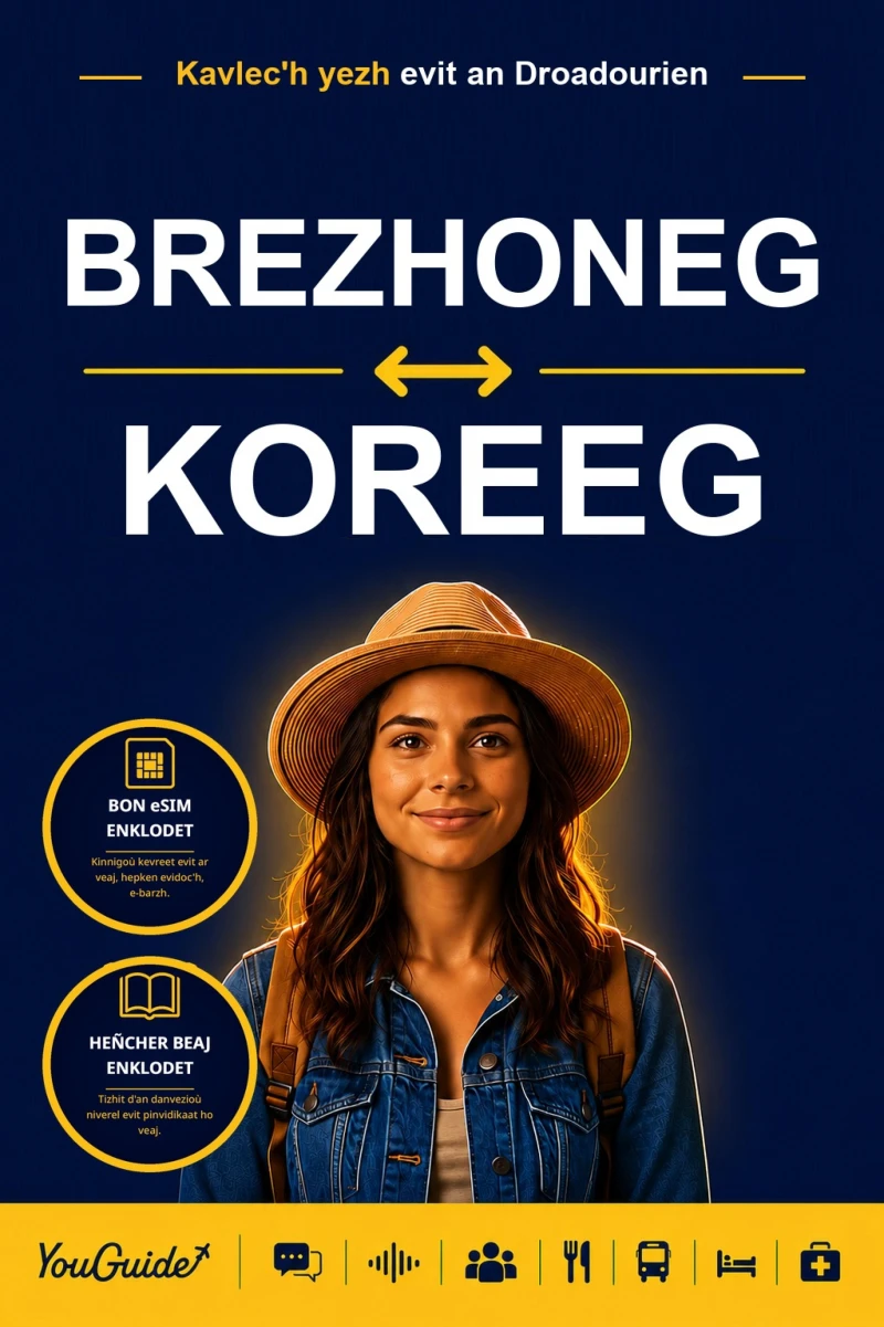 Portada: The Language Guide for Travelers - Breton to Korean