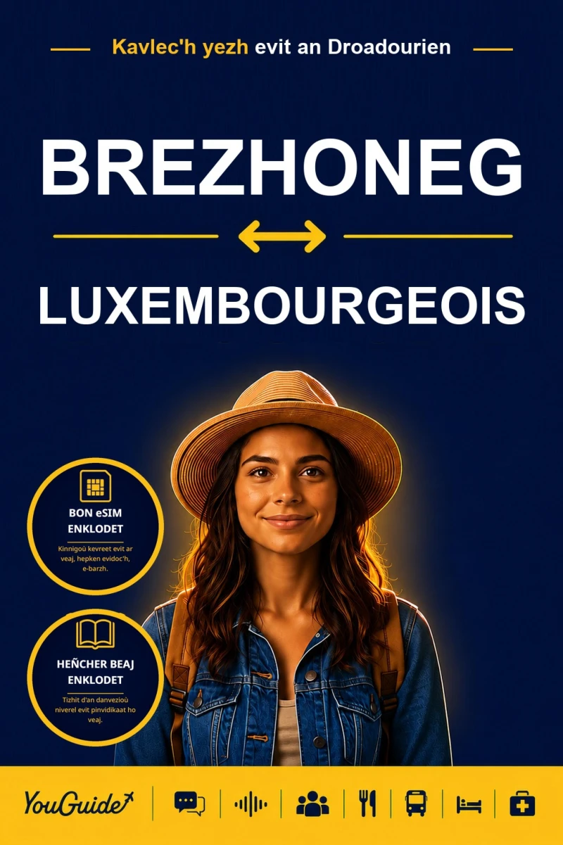 Portada: The Language Guide for Travelers - Breton to Luxembourgish