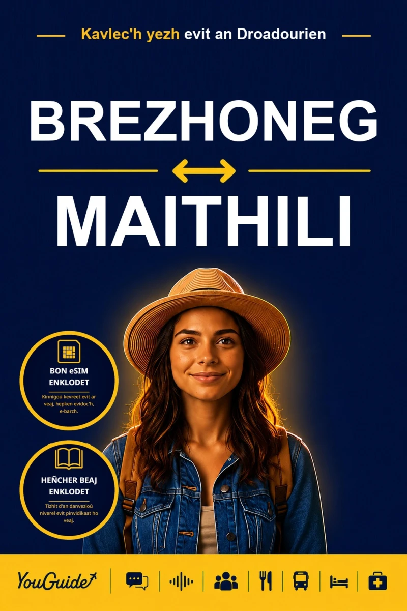 Portada: The Language Guide for Travelers - Breton to Maithili