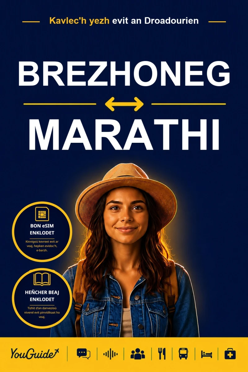 Portada: The Language Guide for Travelers - Breton to Marathi