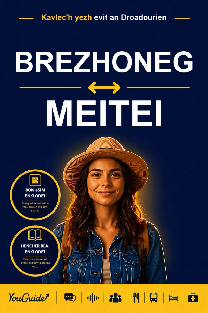 Portada: The Language Guide for Travelers - Breton to Meitei