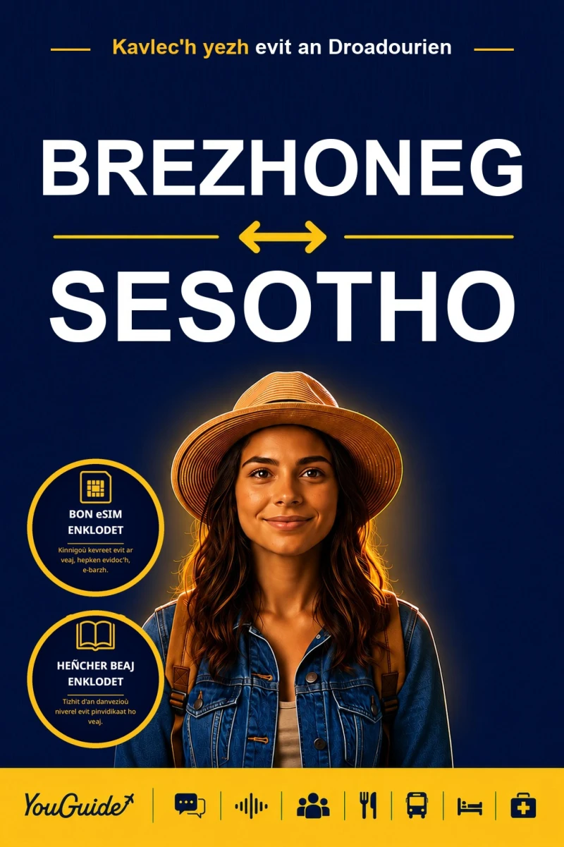 Portada: The Language Guide for Travelers - Breton to Sesotho