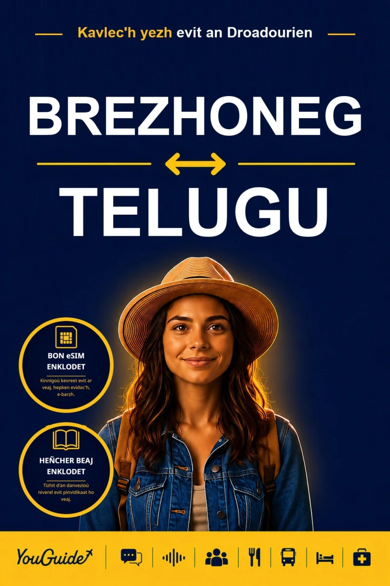 Portada: The Language Guide for Travelers - Breton to Telugu