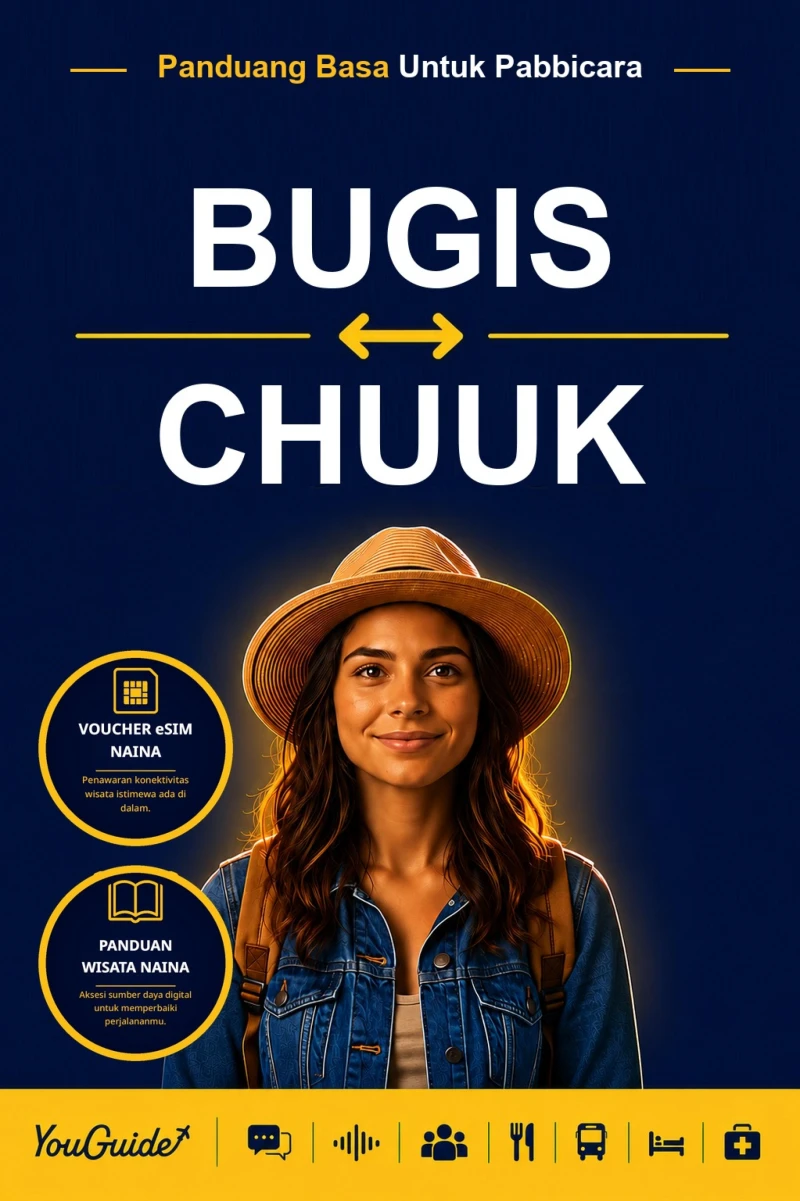 Portada: The Language Guide for Travelers - Buginese to Chuukese