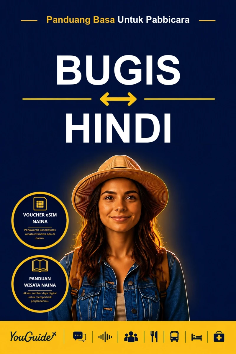 Portada: The Language Guide for Travelers - Buginese to Hindi