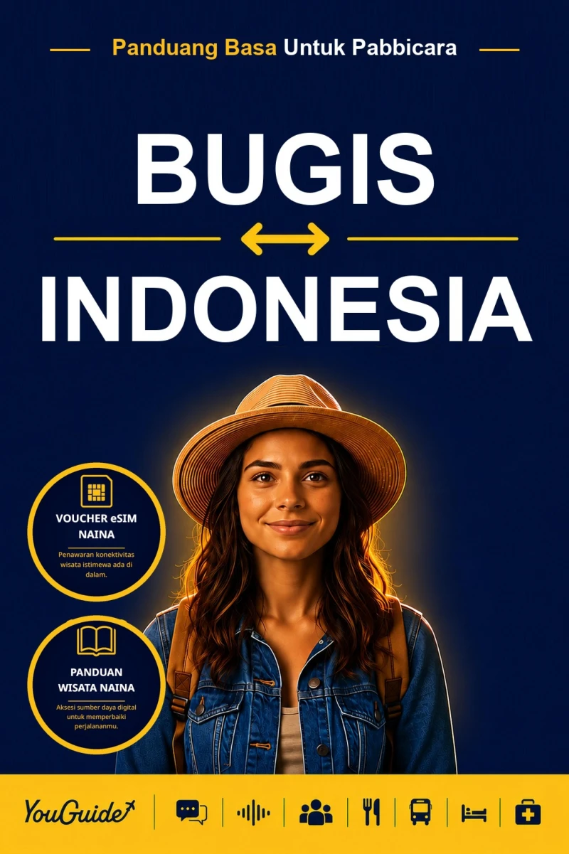 Portada: The Language Guide for Travelers - Buginese to Indonesian