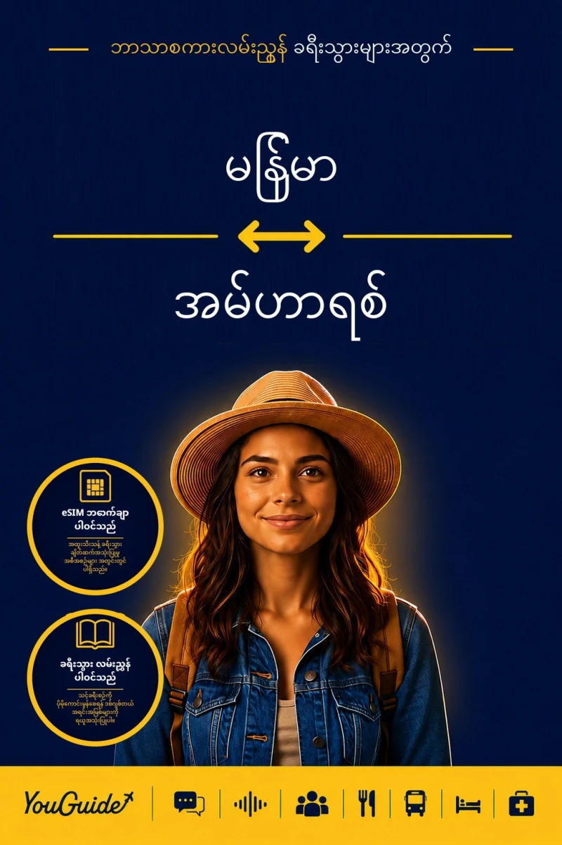 Portada: The Language Guide for Travelers - Burmese to Amharic